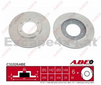 Bremsscheiben vorne für Patrol Y60 (Set 2 Stck.)